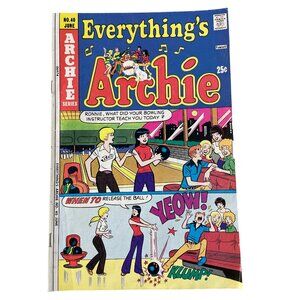 Archie Series Everythings Archie #40 Comic Book June 1975 Vintage Issue Humor